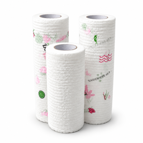 Lisora一次性印花卷筒厨房清洁抹布